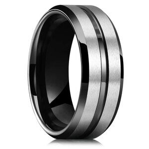 New Men Quality Stylish Sliver Wedding y2k Formal Ring